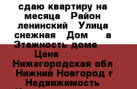 сдаю квартиру на 2 месяца › Район ­ ленинский › Улица ­ снежная › Дом ­ 17а › Этажность дома ­ 2 › Цена ­ 12 500 - Нижегородская обл., Нижний Новгород г. Недвижимость » Квартиры аренда   . Нижегородская обл.